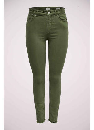 Pantalon slim verde ONLY femeie