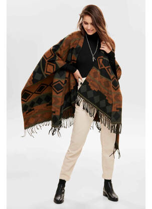 Poncho negru ONLY femeie