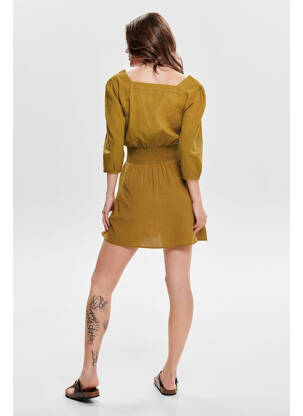 Rochie scurtă maro ONLY femeie