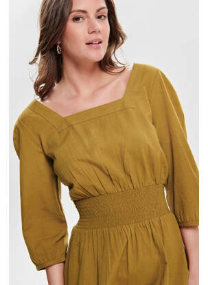 Rochie scurtă maro ONLY femeie