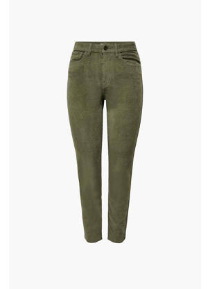 Pantalon slim verde ONLY femeie