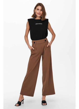 Pantalon evazat negru JACQUELINE DE YONG femeie