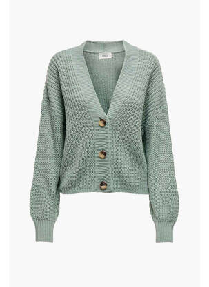 Vestă cu mâneci lungi verde ONLY femeie