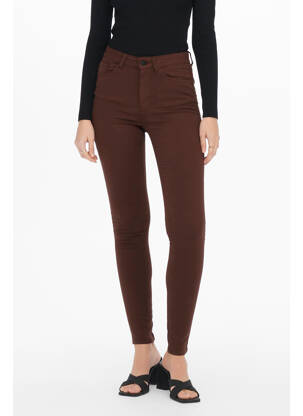 Blugi cu croială slim maro JACQUELINE DE YONG femeie