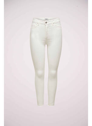 Blugi cu croială slim alb ONLY femeie