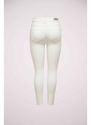 Blugi cu croială slim alb ONLY femeie