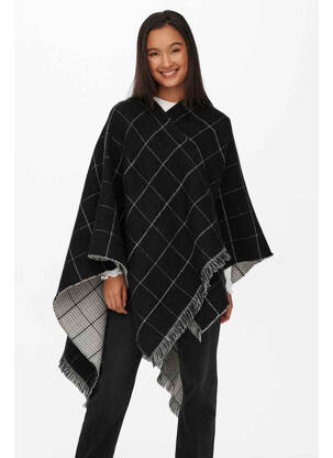 Poncho negru ONLY femeie
