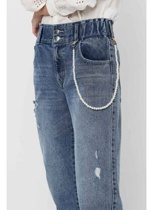 Blugi cu croială slim albastru ONLY femeie