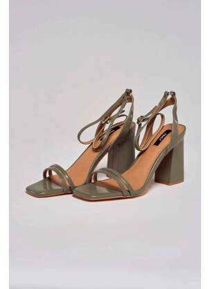 Sandale/Pantofi decupați verde ONLY femeie