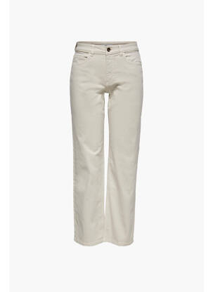 Pantalon drept bej JACQUELINE DE YONG femeie