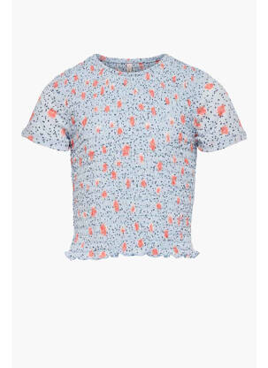 Tricou albastru ONLY fată