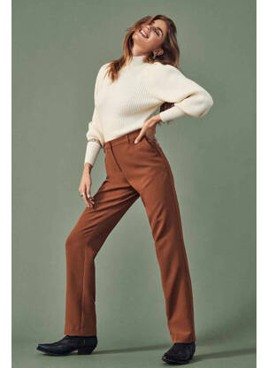 Pantalon chino maro ONLY femeie