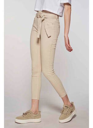 Pantalon slim bej ONLY femeie