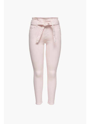 Pantalon slim roz ONLY femeie