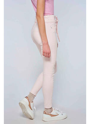 Pantalon slim roz ONLY femeie