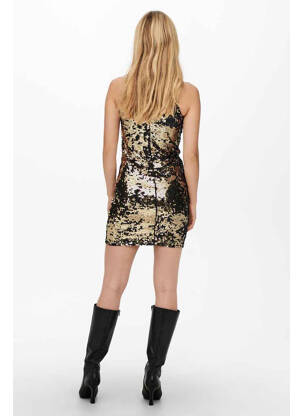 Rochie scurtă auriu JACQUELINE DE YONG femeie
