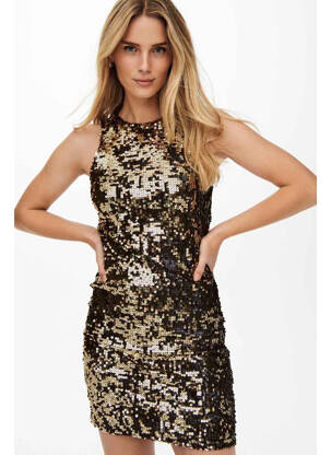 Rochie scurtă auriu JACQUELINE DE YONG femeie