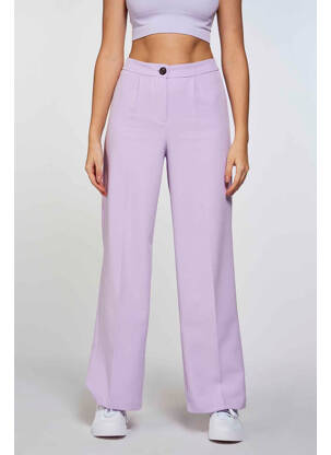 Pantalon evazat violet ONLY femeie