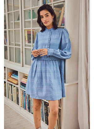 Rochie scurtă albastru JACQUELINE DE YONG femeie