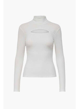 Pulover cu guler înalt bej ONLY femeie