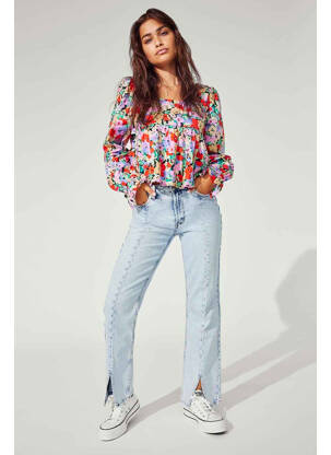 Blugi cu croială dreaptă albastru ONLY femeie