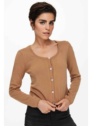 Vestă cu mâneci lungi maro JACQUELINE DE YONG femeie