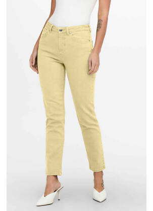 Blugi cu croială slim galben ONLY femeie