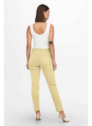Blugi cu croială slim galben ONLY femeie