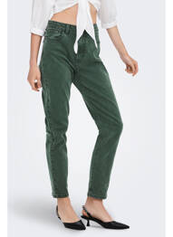 Blugi cu croială dreaptă verde ONLY femeie
