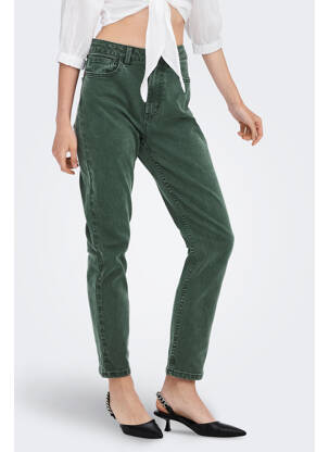 Blugi cu croială dreaptă verde ONLY femeie