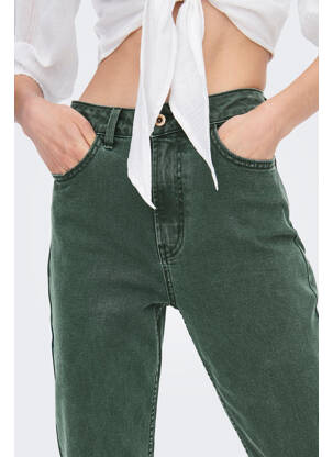 Blugi cu croială dreaptă verde ONLY femeie