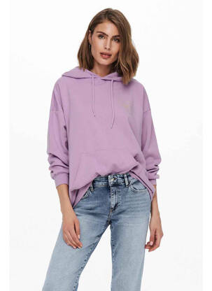 Hanorac cu glugă violet ONLY femeie