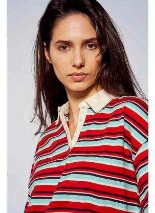 Polo roșu ONLY femeie
