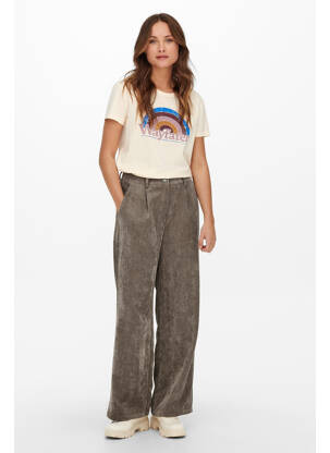 Pantalon evazat maro JACQUELINE DE YONG femeie