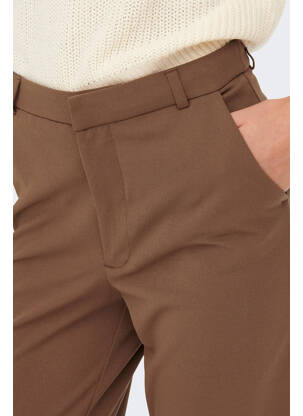 Pantalon chino maro JACQUELINE DE YONG femeie