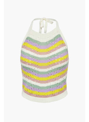 Top alb JACQUELINE DE YONG femeie