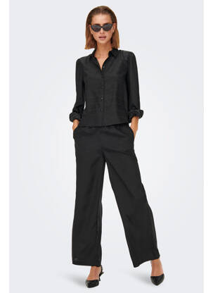 Pantalon evazat negru JACQUELINE DE YONG femeie