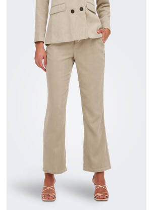 Pantalon evazat bej JACQUELINE DE YONG femeie