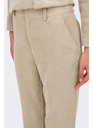 Pantalon evazat bej JACQUELINE DE YONG femeie