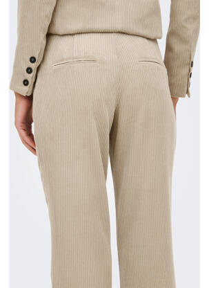 Pantalon evazat bej JACQUELINE DE YONG femeie