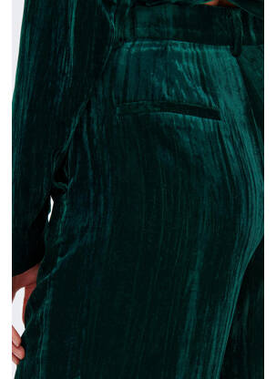 Pantalon larg verde ONLY femeie