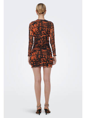 Rochie scurtă negru NEON & NYLON femeie