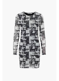 Rochie scurtă alb NEON & NYLON femme