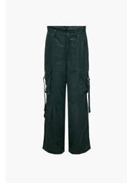 Pantalon cargo negru NEON & NYLON femme