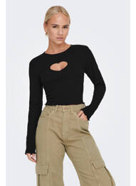 Tricou negru NEON & NYLON femme