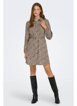 Rochie scurtă bej JACQUELINE DE YONG femeie