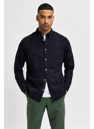 Cămașă cu mâneci lungi verde SELECTED bărbat