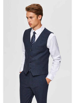 Vestă fără mâneci albastru SELECTED bărbat