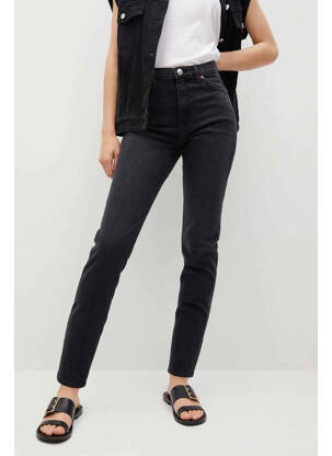 Blugi croială Mom negru MANGO femeie