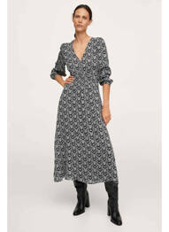 Rochie lungă negru MANGO femme